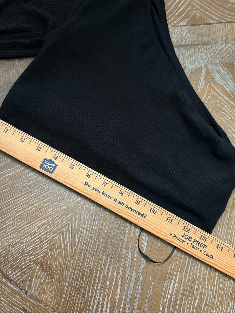 ALO YOGA One-Shoulder Long Sleeve Rib Black Crop Top Size Medium